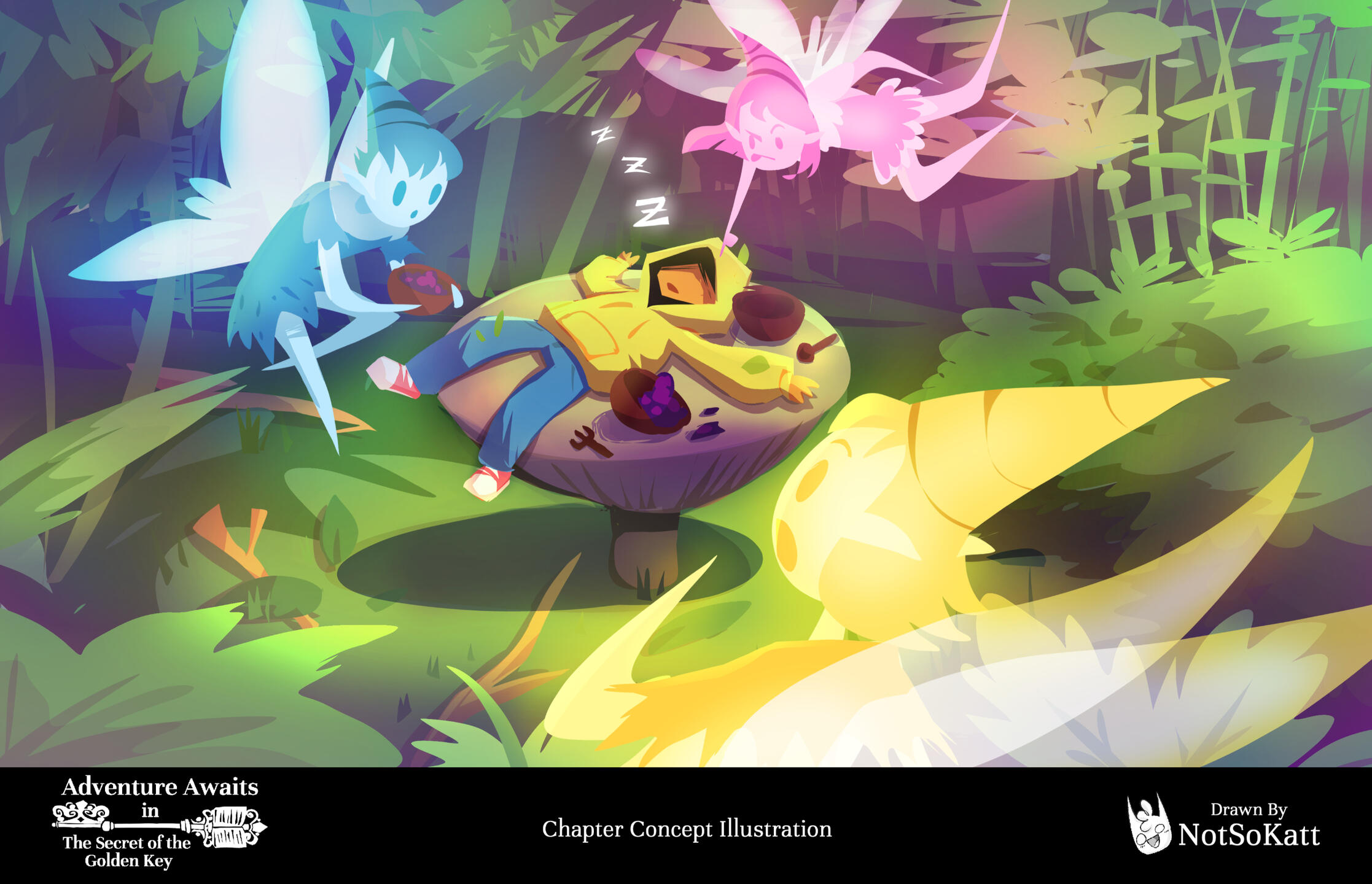 A Midsummer Day's Dream - Adventure Awaits in The Secret of the Golden Key - Visual Novel Game